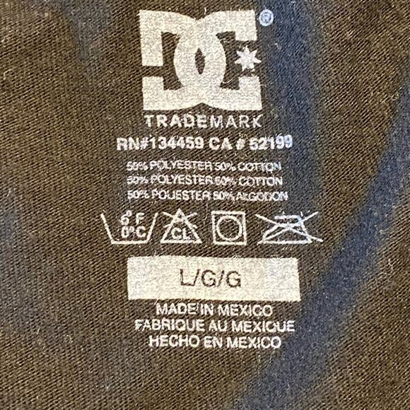 DG Mens Large Black Tank Top with Blue Graphic - Picture 3 of 3